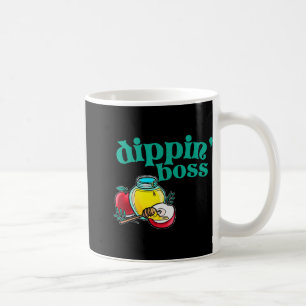 Caneca De Café Molho de Rosh Hashanah Dipn' Boss Mel Dip Ano Novo