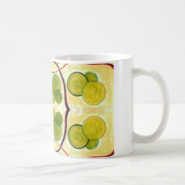 Caneca De Café Molho flutuante de creme verde (Direita)