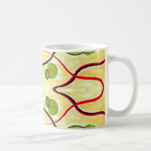 Caneca De Café Molho flutuante de creme verde