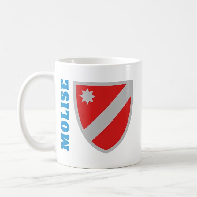 Caneca De Café Molise coat of arms, Italy (Esquerda)
