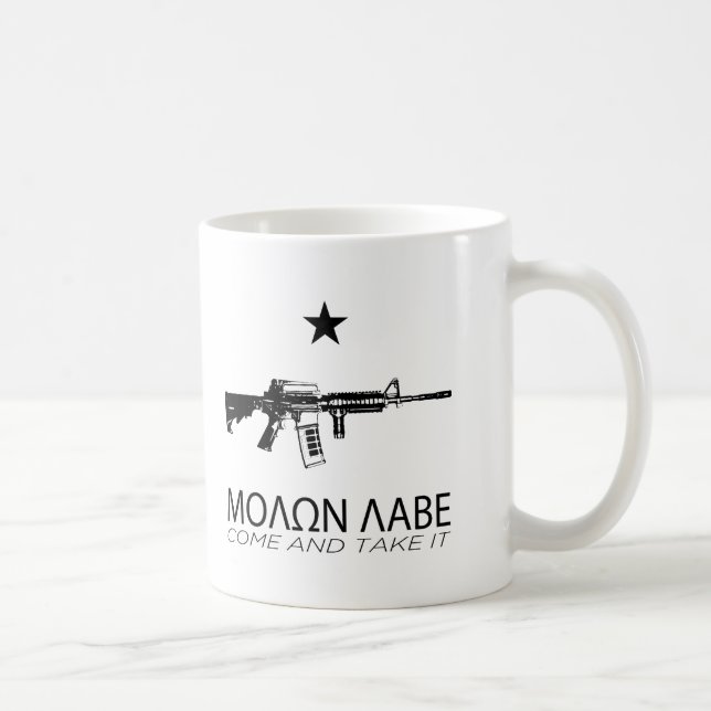 Caneca De Café Molon Labe - vindo e toma-o (Direita)