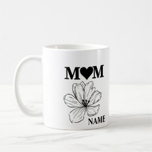 CANECA DE CAFÉ MOM BLACK BOTANICAL FLOWMOG