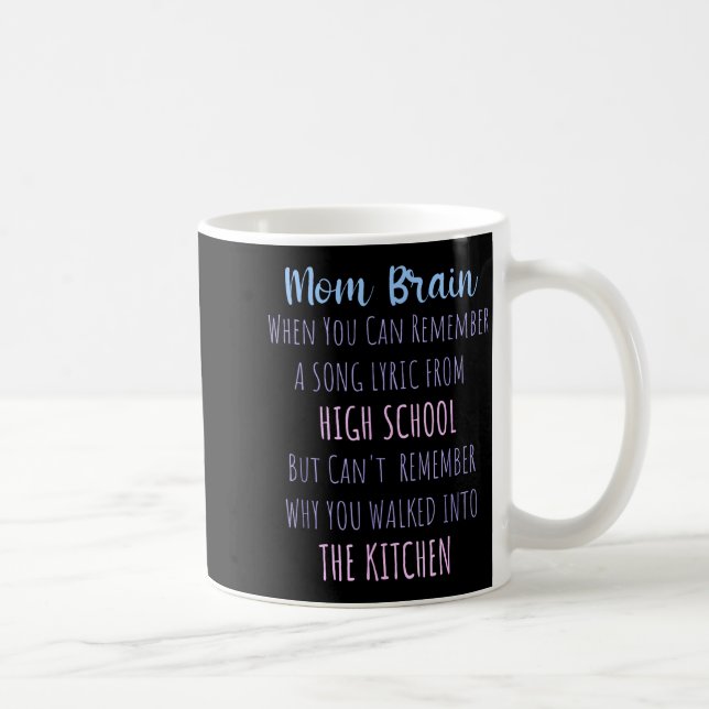 Caneca De Café Mom Brain Funny Definition Quote Sarcasm Women Mot (Direita)