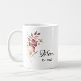 Caneca De Café Mom Est. Year – New Mom Milestone Gift