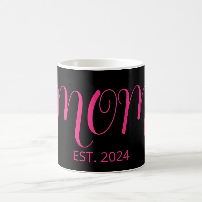 Caneca De Café Mom Established New Mom Gift (Centro)