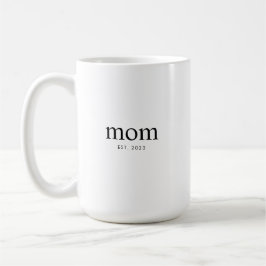 Caneca De Café Mom Established New Mom Gift