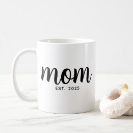 Caneca De Café Mom Established New Mom Gift
