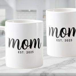 Caneca De Café Mom Established New Mom Gift