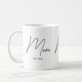 Caneca De Café Mom Established New Mom Gift 