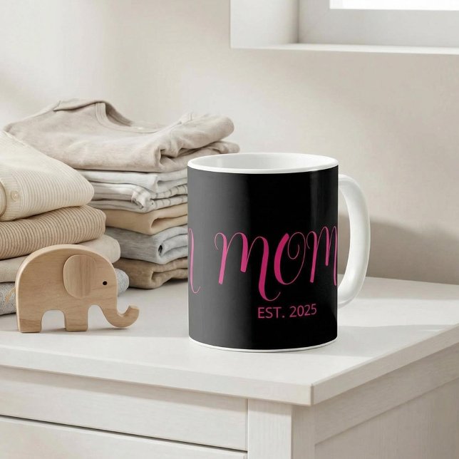 Caneca De Café Mom Established New Mom Gift Coffee Mug (Criador carregado)