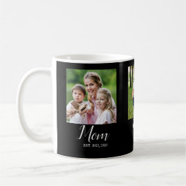 Caneca De Café Mom Established Script Black 3 Photo