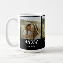 Caneca De Café Mom Established Script Black 3 Photo