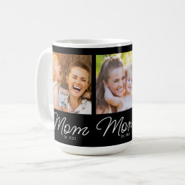 Caneca De Café Mom Established Script Black 3 Photo