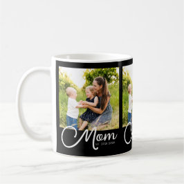 Caneca De Café Mom Established Script Black 3 Photo 