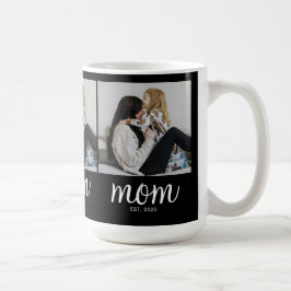 Caneca De Café Mom Established Script Black 3 Photo