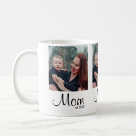 Caneca De Café Mom Established Script Black 3 Photo