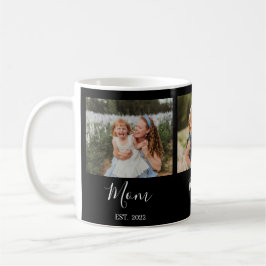 Caneca De Café Mom Established Script Black 3 Photo