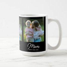 Caneca De Café Mom Established Script Black 3 Photo