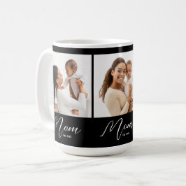 Caneca De Café Mom Established Script Black 3 Photo