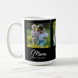 Caneca De Café Mom Established Script Black 3 Photo
