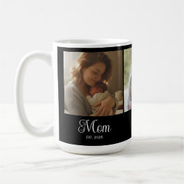 Caneca De Café Mom Established Script Black 3 Photo