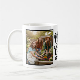 Caneca De Café Mom of Girls Brush Script 2 Photo
