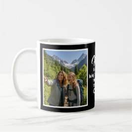 Caneca De Café Mom Steady Hand Guided Me Script 2 Photo Black