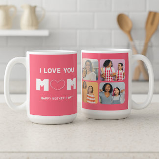 Caneca De Café Mom, You’re My Whole Heart – Photo Collage
