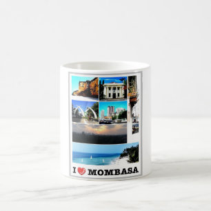 Caneca De Café Mombasa - Quênia - Eu Amo -