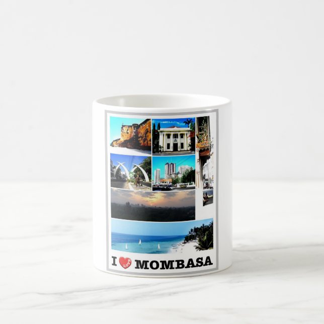 Caneca De Café Mombasa - Quênia - Eu Amo - (Centro)