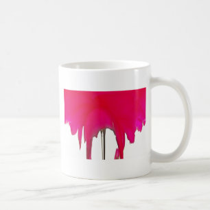 Caneca De Café Momento Capturado: Uma Elegância Petal Rosa vermel