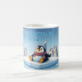 Caneca De Café Momento Engraçado do Pinguim