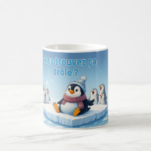 Caneca De Café Momento Engraçado do Pinguim