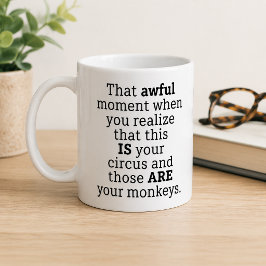 Caneca de Café Momento Terrível Engraçado Presente