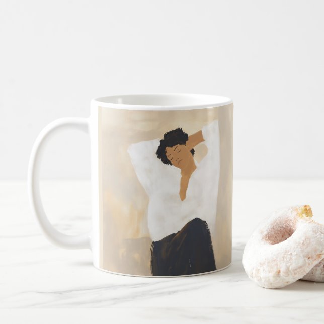 Caneca De Café Momento Tranquilo (Com Donut)