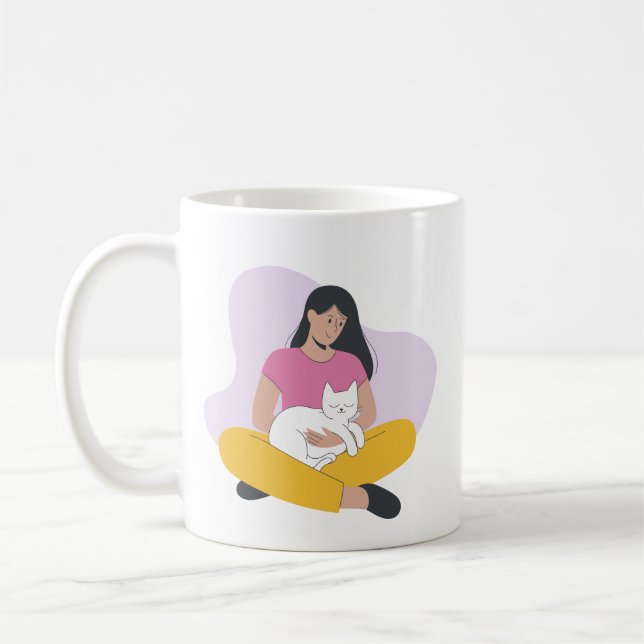 Caneca De Café Momentos Cozentos com Cat - Pet Lover Mug Bonitinh (Esquerda)