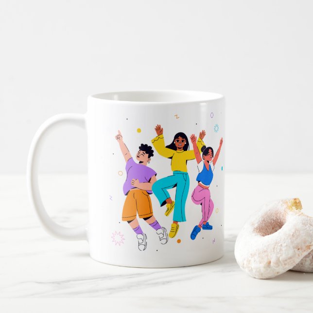 Caneca De Café ✨ Momentos Jovens e Mug ✨ (Com Donut)