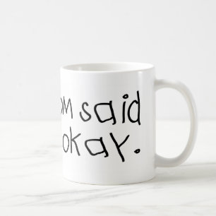 Caneca De Café Mommom disse que era aprovado