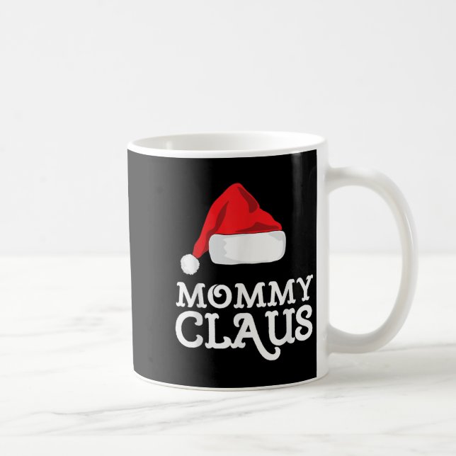 Caneca De Café Mommy Claus Christmas Santa's Hat Pajama Family Xm (Direita)