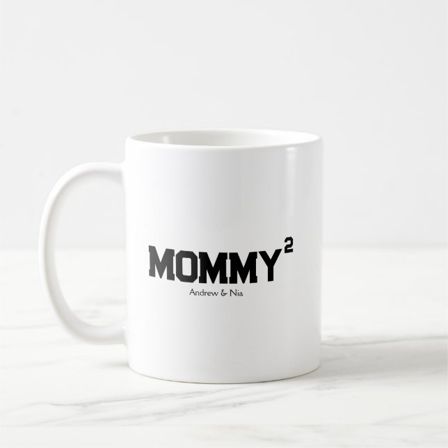 Caneca De Café Mommy with custom children name (Esquerda)