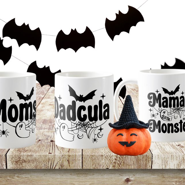 Caneca De Café Momster, Dadcula, e o Monstro da Mama. (Criador carregado)