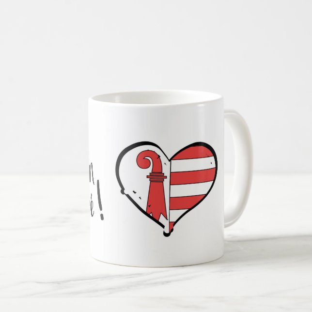 Caneca De Café Mon canton préféré Jura (Frente Esquerda)