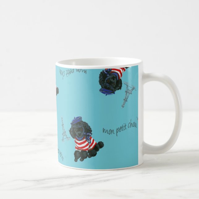 Caneca De Café Mon Petit Chou Chou Black Poodle (Direita)