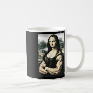 Caneca De Café Mona Lisa Bodybuilding Parody Leonardo Da Vinci Me