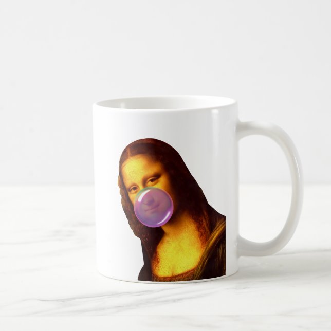 Caneca De Café Mona Lisa Chiclete (Direita)