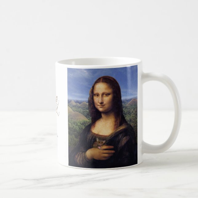 Caneca De Café Mona Lisa de Bohol (Direita)