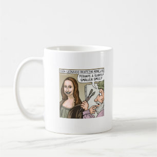 Caneca De Café Mona Lisa - dentes terríveis