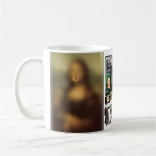 Caneca De Café Mona Lisa está sorrindo, Souvenir Divertido Mug