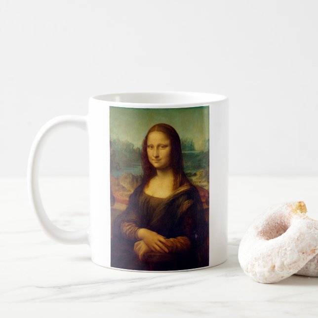 Caneca De Café Mona Lisa por da Vinci - Mug (Com Donut)