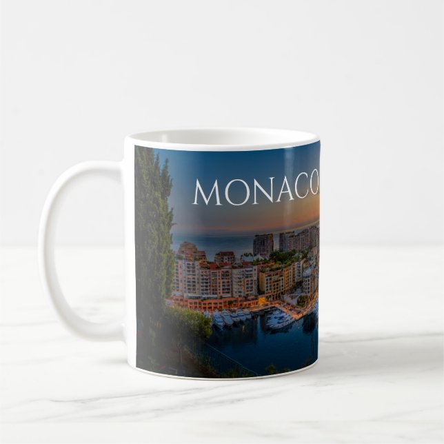 Caneca De Café Monaco Coffee Mug Souvenir Memento Cup (Esquerda)